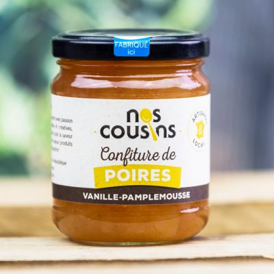 ma ferme en ville confiture poire vanille pamplemousse NOS COUSINS
